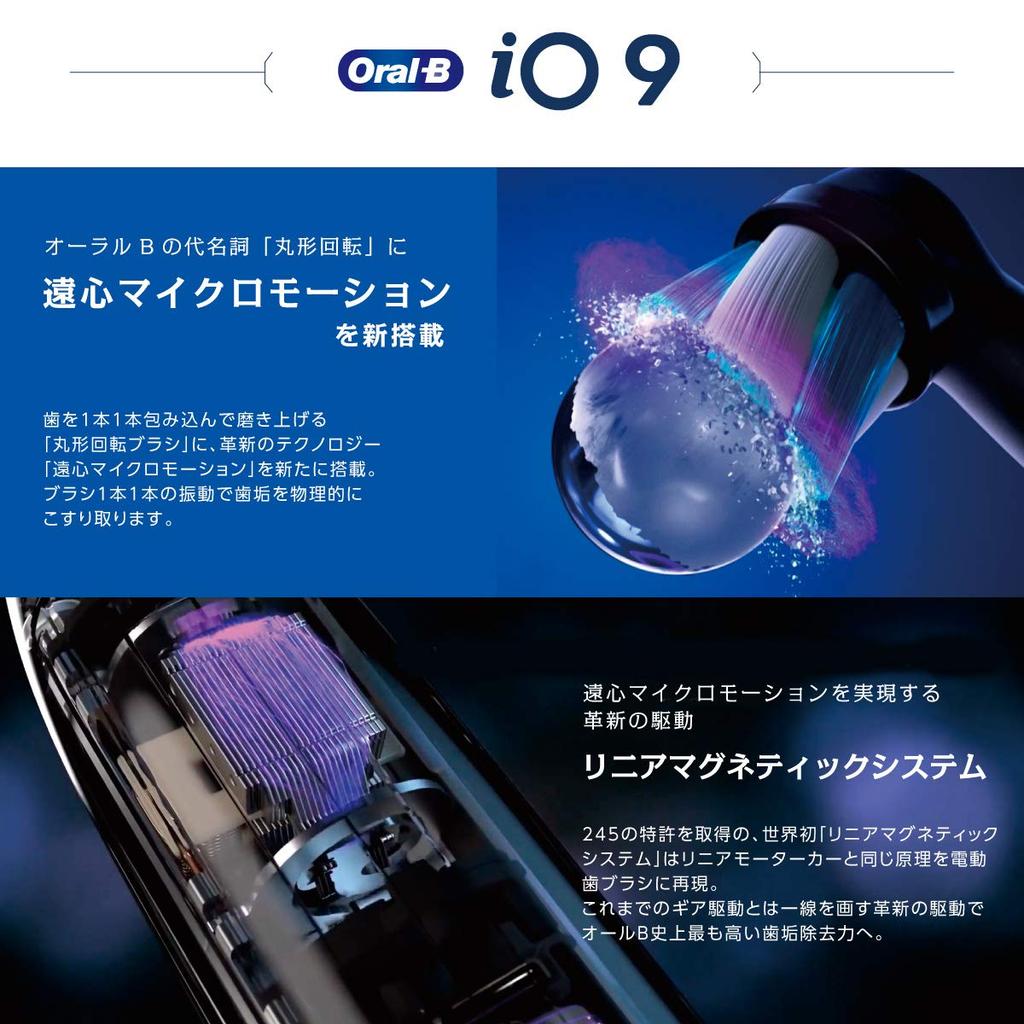 Braun Электрическая зубная щетка Oral B iO9 iOM9.2I1.1BWTP