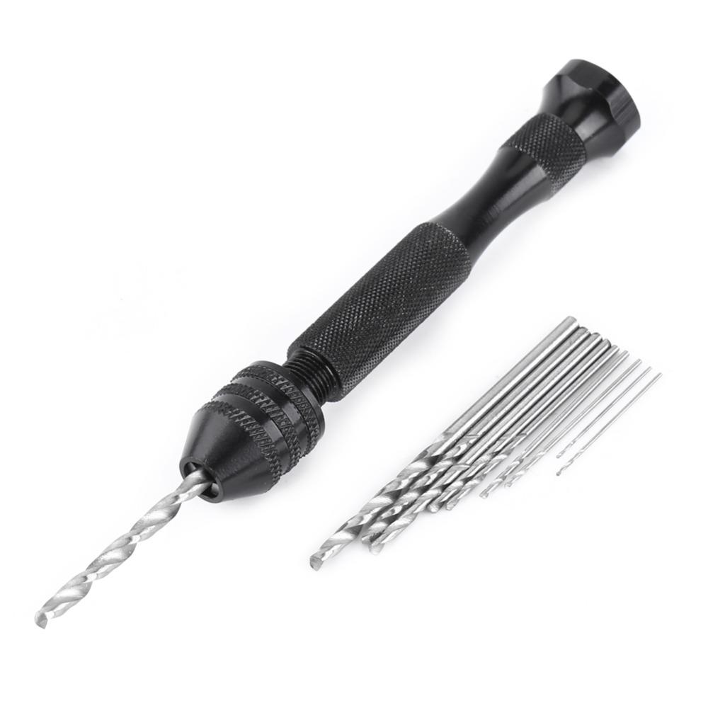 Multi-Purpose Mini Size Hand Drill Rotary Tool Micro Drill Bits Drill Bits Set Wood Drilling Tool Craft Work