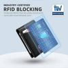 Мужской RFID кошелек с защитой от кражи, с несколькими отделениями и держателем для карты AirTag