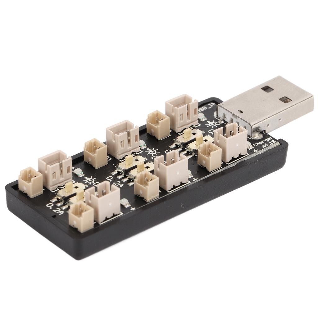 LiPo Battery USB 6 Independent Outputs 3.7V4.35V Smart Charging Tool for RC Model Toy