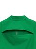 Vegan Tiger Cotton Shirt Mini Dress (Green)