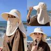 Sun Protection Fisherman Shawl Hat Breathable Mountaineering Cap Casual Sun Protection Cap  Women
