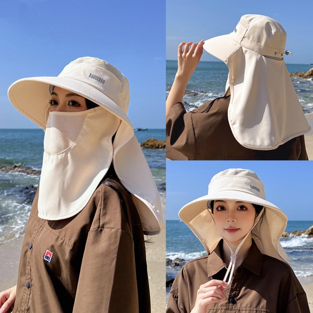 Sun Protection Fisherman Shawl Hat Breathable Mountaineering Cap Casual Sun Protection Cap Women