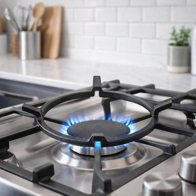 Подставка для котла для газовой плиты, стойка для сковороды из углеродистой стали, нескользящая подставка для плиты, кольцо для вока, держатель для кастрюль