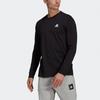 Adidas Мужская футболка с длинным рукавом и логотипом во всю спину, черный GN6853