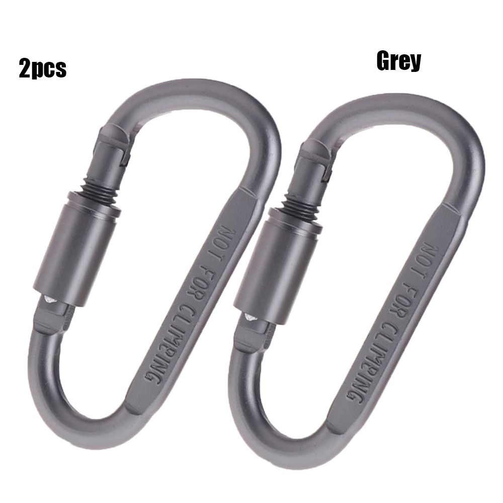 Outdoor Accessories Safety Spring Clips Keychain Buckles Climbing D Carabiner Camping Hiking Hooks