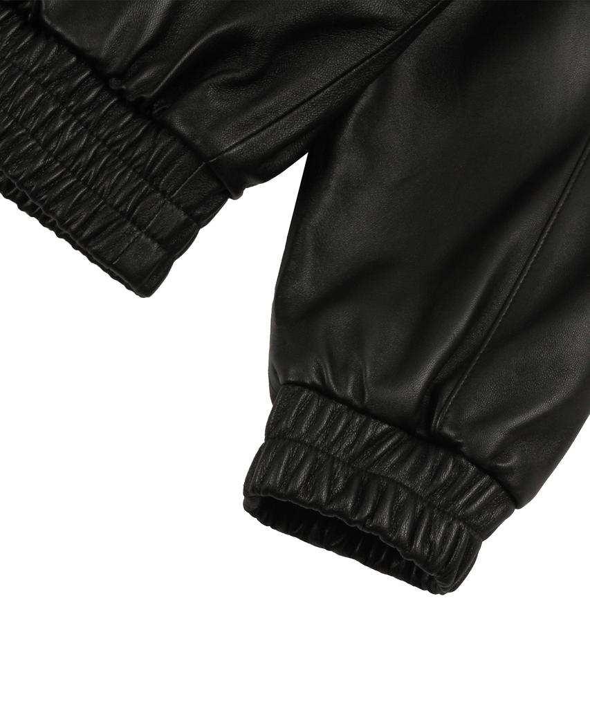 Doffjason Oversized Lambskin Bomber Jumper