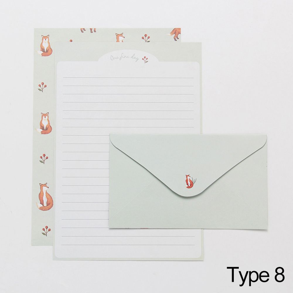 Printing Floral Pattern Variety Designs Writing Paper 6PCS Letter Stationery With Envelopes 3PCS