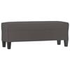 349462 vidaXL Banc Gris 100x35x41 cm Similicuir