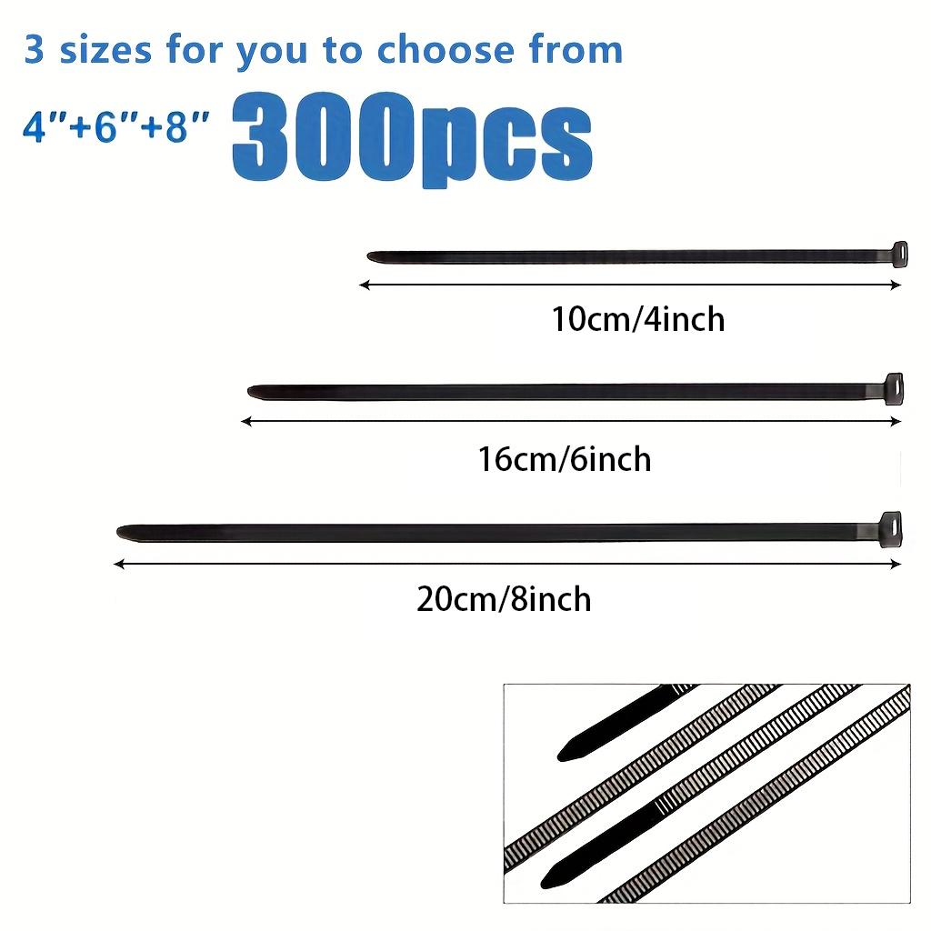 Длина 10см 15см 20см Ширина 2.5мм Сверхпрочные Прочные Нейлоновые Кабельные Стяжки Самоблокирующиеся Регулируемые Ремни Для Организации Дома На Открытом Воздухе