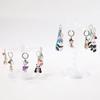 Multi-layer Keychain Hanging Rack Acrylic Material Adjustable Tiers Display Rack DIY Organizer Spinner Display Storage Rack