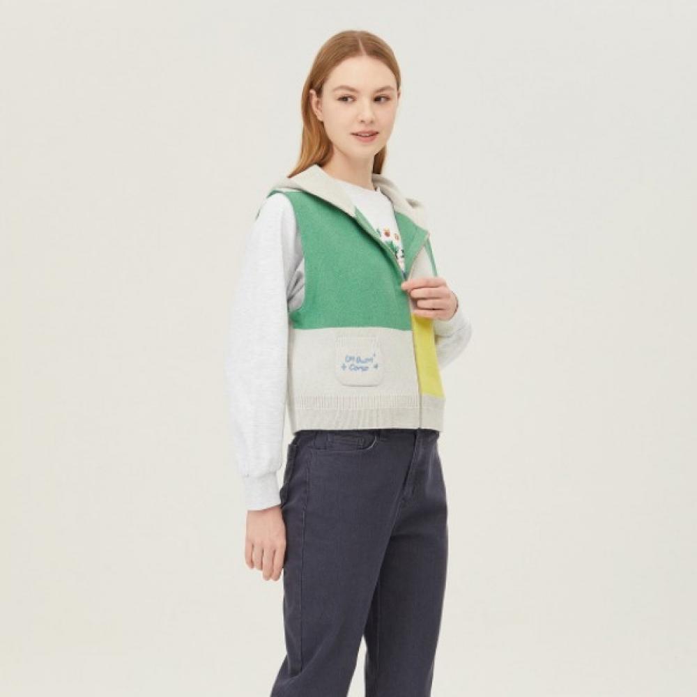 Benetton Жилет с капюшоном и застежкой-молнией в стиле колор-блок Bakva1511