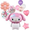Zeroire ' Девушки Счастливый Милый Персонаж АнимеВоздушные Шары Украшения Глянцевый Воздушный Шар Ручной Персонаж ВечеринкаВоздушные Шары Юбилей (розовый)