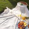 Picnic Picnic Picnic Compact Easy To Piano Cloth Sheet, Sheet, 1-4 Person, Mat, Nordic, Fringe, Lace, Stylish, Excursion, Outdoor, Lightweight, Thin,