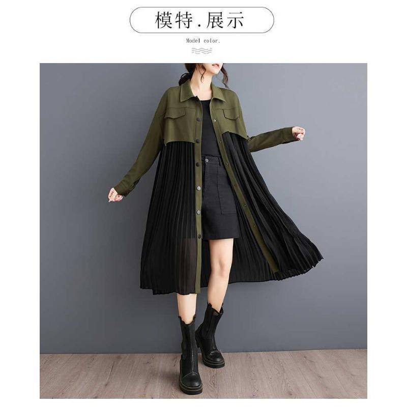 Нишевое платье с длинным рукавом, свободного кроя, пэчворк, плиссированное