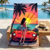Sunset Drive Stylish Digital Printing Beach Towel Quick Drying Absorbent Blanket For Beach Pool Gym Travel Christmas Gift C9211630