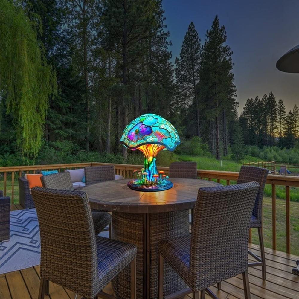 Настольная лампа в виде гриба из стекла для спальни, гостиной, домашнего офиса, декора