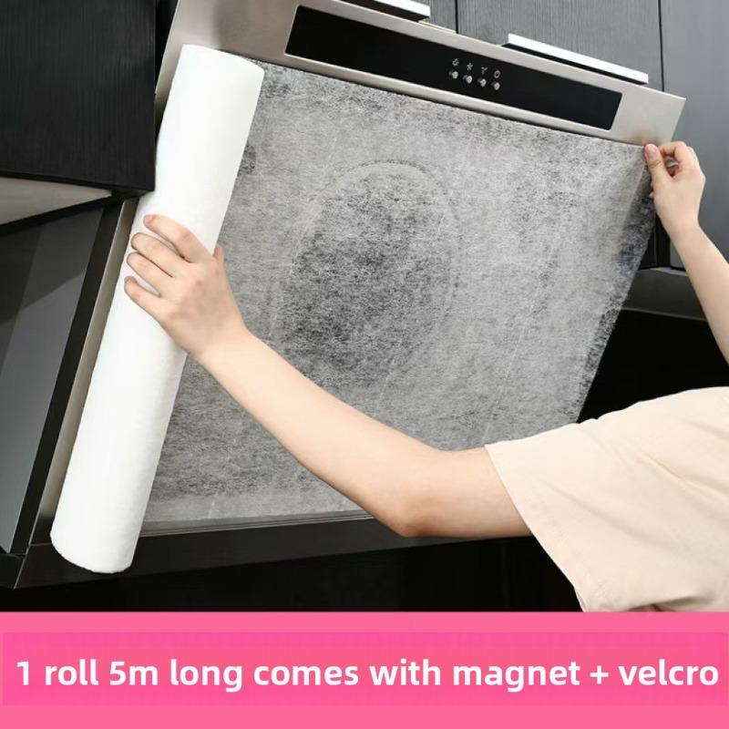 Вытяжка, Кухонная маслостойкая наклейка, Высокотемпературная, Самоочищающаяся маслостойкая сетчатая крышка, Маслопоглощающий хлопок