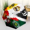 Manchester United FC logo Print Automatic Umbrella, 8 Rib Iron Frame, Plastic Handle, Suitable for Outdoor Travel &Daily , Ideal Gift