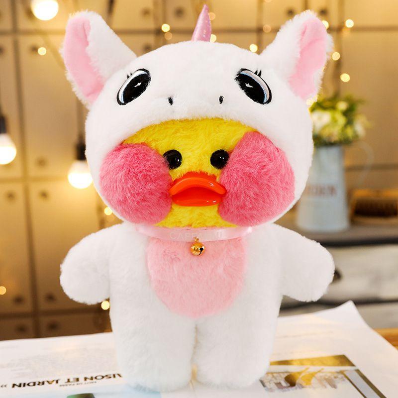 Милая плюшевая игрушка Lalafanfan Cafe Duck Unicorn Totoro Panda, мягкая и очаровательная, подарок