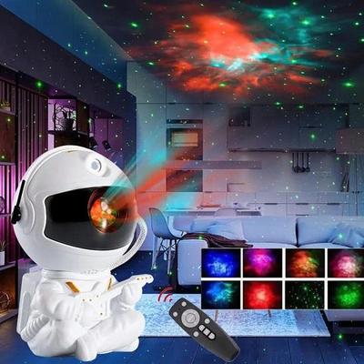 Ночник-проектор космонавта «Галактика» с вращением на 360°, проектор туманности и звезд с пультом, таймером, светодиодная космическая лампа для детской спальни, дома, подарки, игрушки