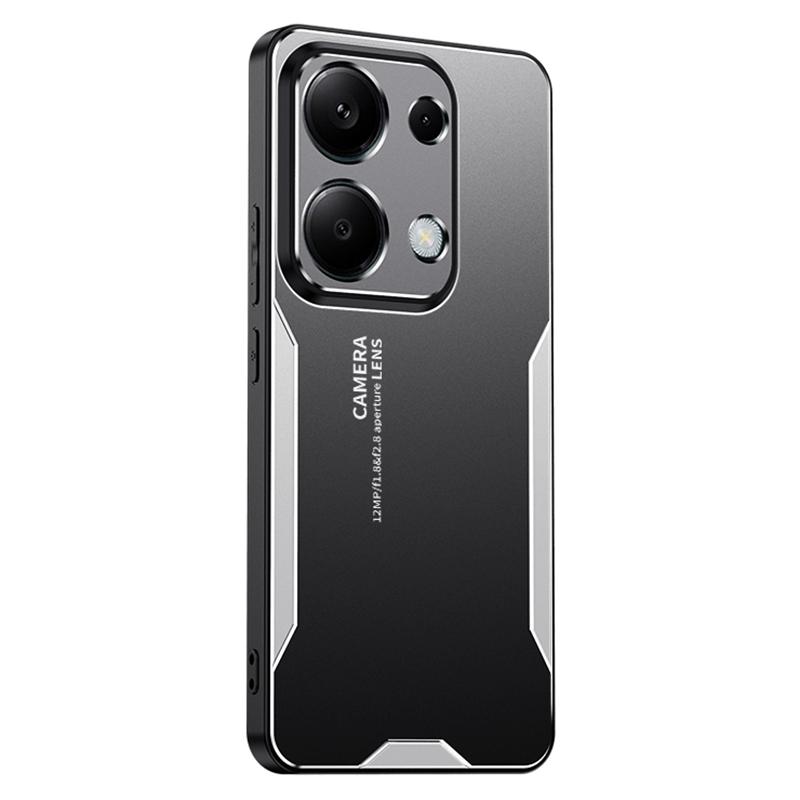 Чехол для Xiaomi Redmi Note 13 Pro 4G/Poco M6 Pro 4G Противоударный Чехол из Алюминиевого Сплава+ТПУ+ПК