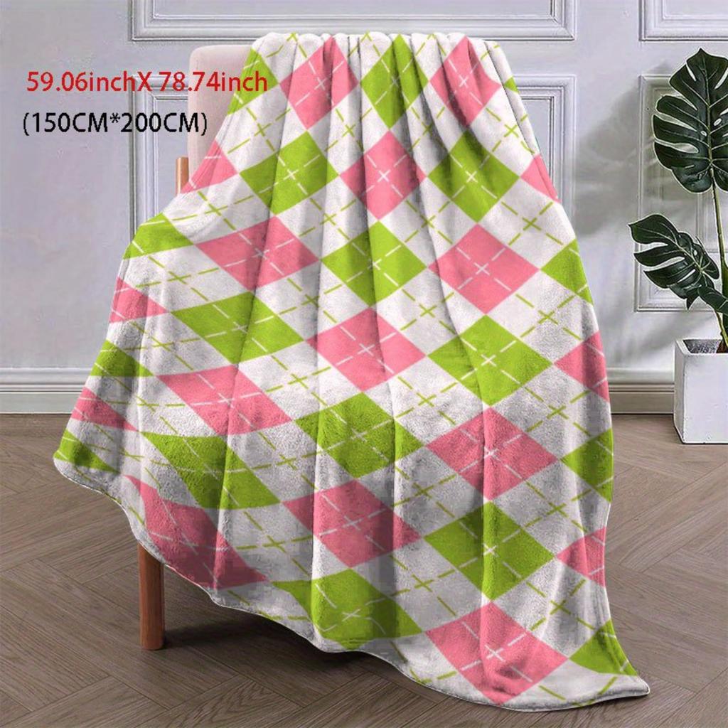 Camping Travel Pattern Flannel Blanket - for bed, sofa, office, travel, holiday gifts, decoration, chair, give to friends,family