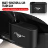 New Hanging Car Trash Can Auto Emblem Garbage Box Accessories For Focus 2 3 Mk3 Fiesta Ranger Mondeo Mustang Transit Fusion Kuga