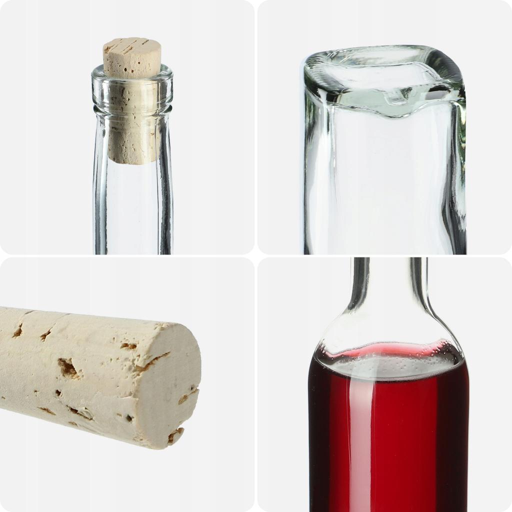 KADAX Butelka 500ml Na Nalewki Z Korkiem Fi19