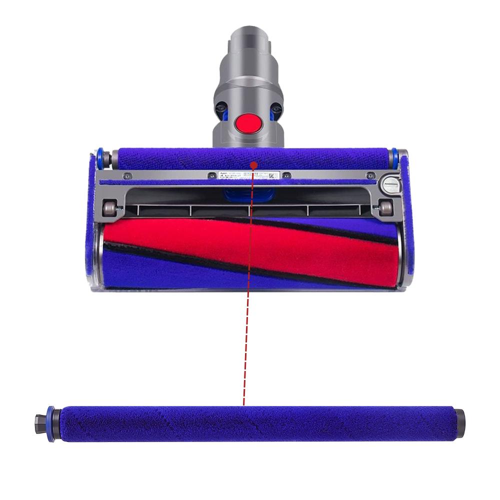 Soft Roller Brush Head For Dyson V6 V7 V8 V10 V11 Vacuum Cleaner Rear Brush Bar For Soft Roller Household Cleaning Floor Cleaning Head Accessories