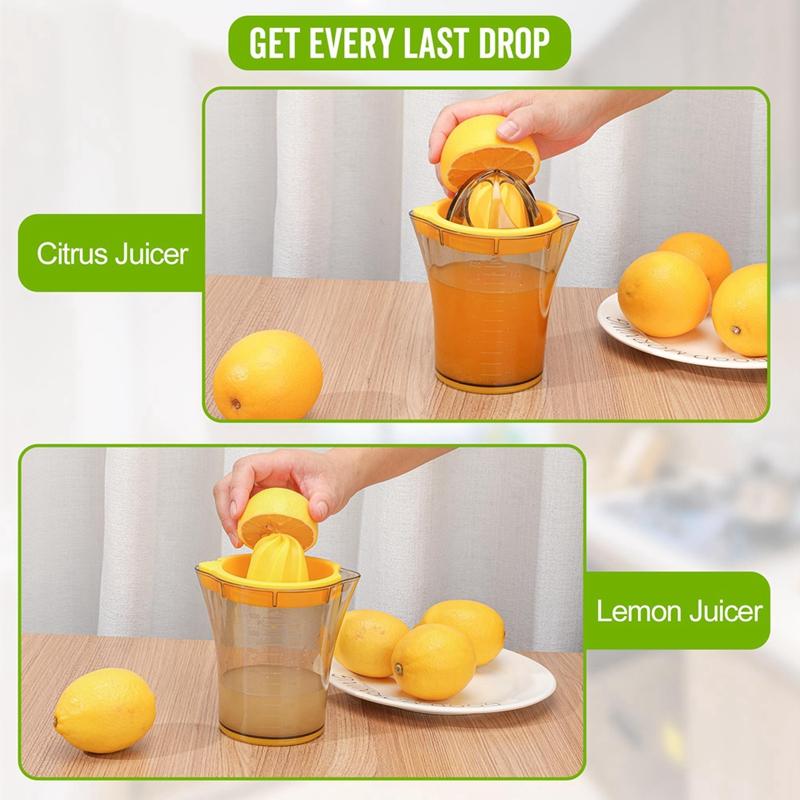 Ручная соковыжималка с мерным стаканом, простая соковыжималка для апельсинов и лимонов