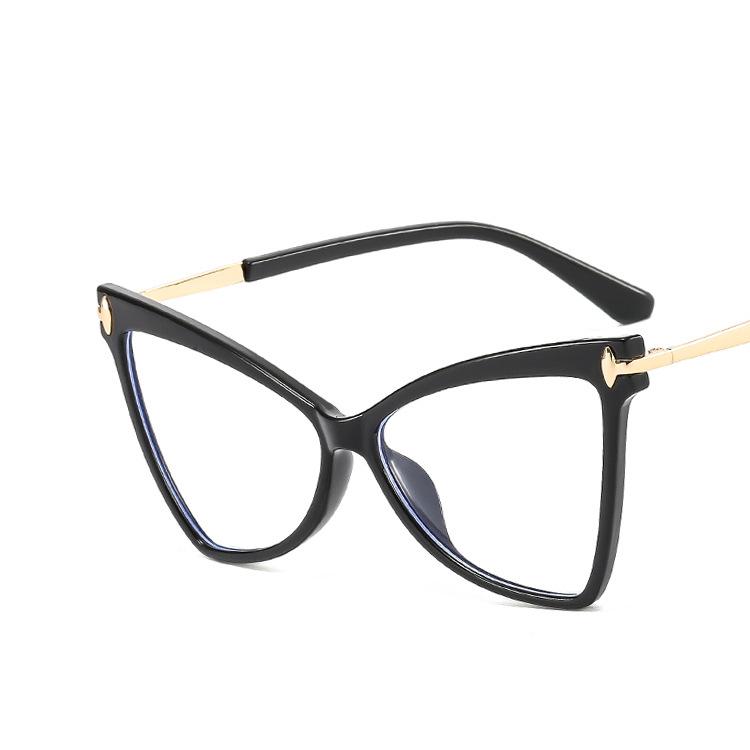 Женская оправа для очков «Бабочка», треугольная, модная, с индивидуальностью, в стиле ретро, классическая, из TR90, большая оправа, простые очки EMA