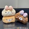 Плюшевая коробка для салфеток Rilakkuma, мягкая пушистая подвесная медвежья салфетница, милый портативный держатель, креативный контейнер для хранения бумаги для дома/автомобиля