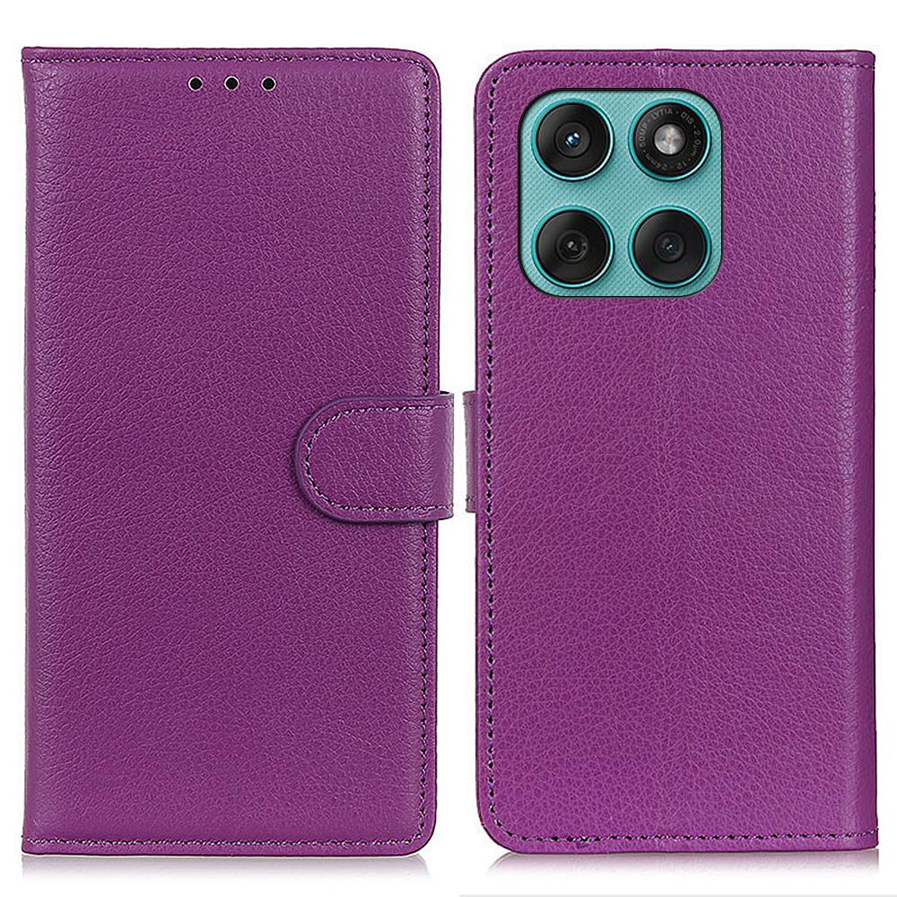 Для Motorola Edge 60 5G/60 Fusion 5G Чехол-кошелек из искусственной кожи Чехол для телефона с текстурой личи