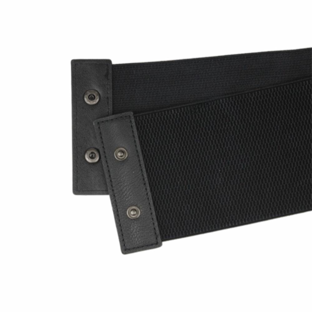 Стильная Девушка Корсет из Искусственной Кожи Однотонный Широкий Пояс Модный Широкий Пояс-Бандаж Комплекты