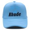 Американский модный совершенно новый летний повседневный бейсболка Rhude сетчатая шляпа для защиты от солнца на открытом воздухе с принтом кепка тракер модный