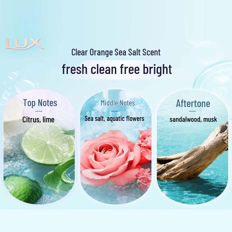 LUX Clear Orange Sea Salt Shower Gel for Men