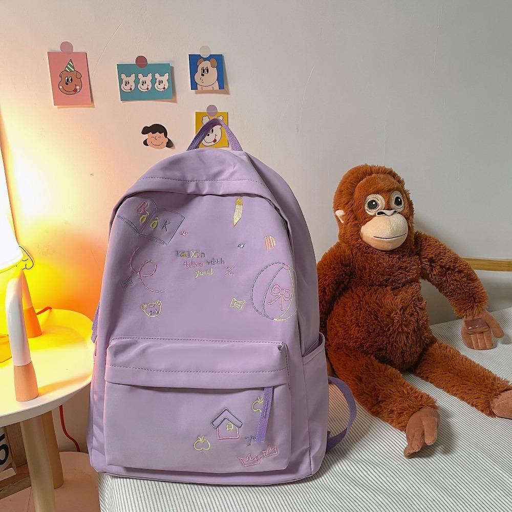 Version of Teenage Girl Heart Cute Backpack for Junior High School Girls