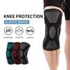 Knee Patella Protector Brace Silicone Spring Knee Pad Basketball Running Compression Knee Sleeve Support Sports Kneepads