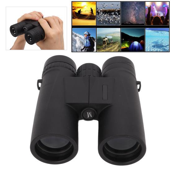 Бинокль 10x42 10x42 10-кратное увеличение HD Большое поле зрения Нескользящая конструкция Вращающаяся фокусировка FMC покрытие Компактный бинокль