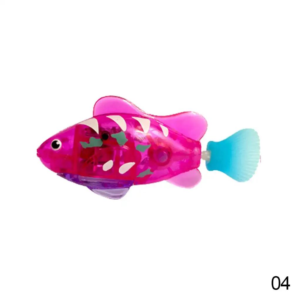 Pet Cat Toy LED Interactive Swimming Robot Fish Toy for Cat Glowing Electric Fish Toy To Stimulate Pet's Hunter Instincts
