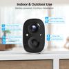 Камеры видеонаблюдения Беспроводные камеры для домашней безопасности с датчиком движения на базе искусственного интеллекта Прожектор и сирена Сигнализация Ночное видение 2K Color, SD/Cloud Storage