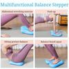 Надувной степпер-тренажер, тренажерное оборудование 2 в 1, балансировочный степпер из ПВХ, массажные точки, балансировочная подушка, доска для ног, упражнения