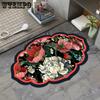 New Chinese Style Bathroom Floor Mat Anti Slip Carpet Absorbent Irregular Foot Mat