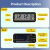 Timloon Car Dashboard Clock with Automatic Backlight at Night(Green & Blue), Temperature and Humidity Monitor, 12/24 Hour Format Time, Calendar,