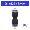 Pneumatic Fittings Fitting Plastic Connector PU PG 4mm 6mm to 8mm 10mm Air water Hose Tube Push in Straight Gas Quick Connectors
