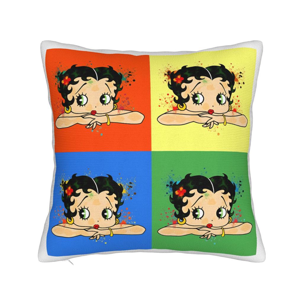 Cartoon Lady B-Bettyeds Boops Pillow Case Custom Pillow Cover For Office Car Home Decor Fashion Pillowcases