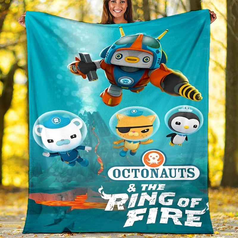 Octonauts Theme Printed Blanket Perfect For Couch Bed Travel Outdoor Use Machine Washable Cozy Durable