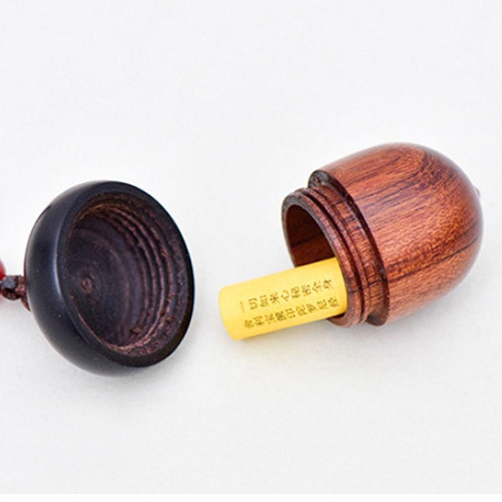Granule Storage Box Medicine Pill Box Mini Sandalwood Rescue Pill Case Medicine Tablet Container