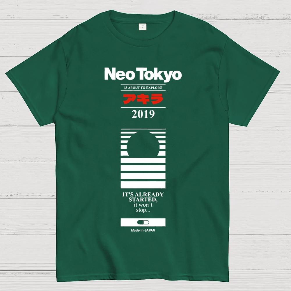 Neo Tokyo 2019 100% Cotton Summer Casual Cool Loose T-Shirt